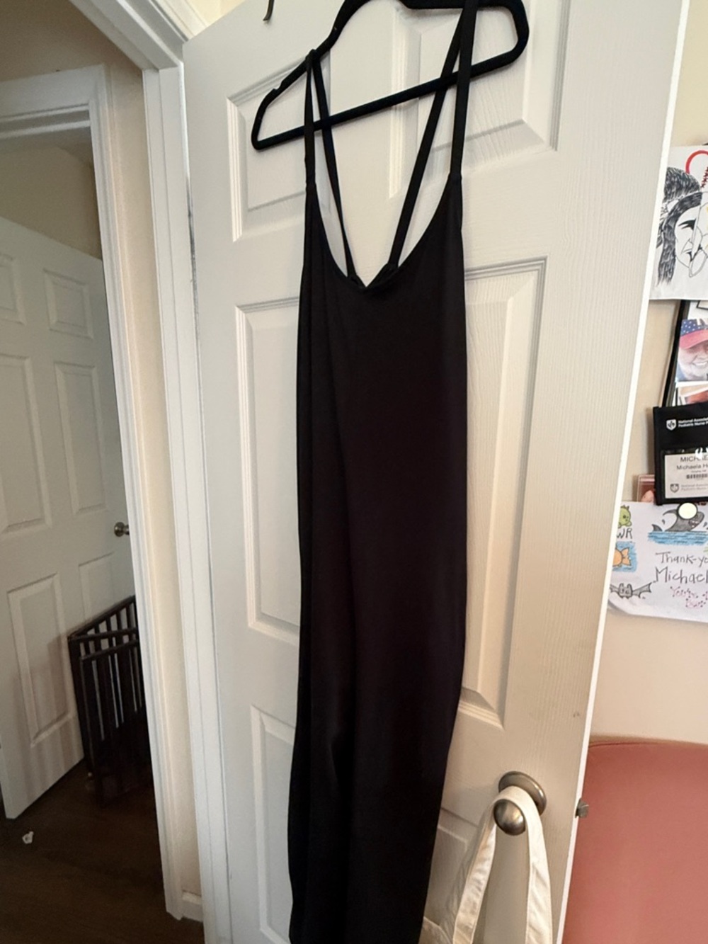 Fabletics Black Jumpsuit with Crisscross Straps